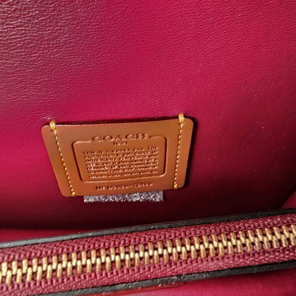 NWT COACH CF200 Troupe Crossbody Signature Canvas - Picture 8 of 9